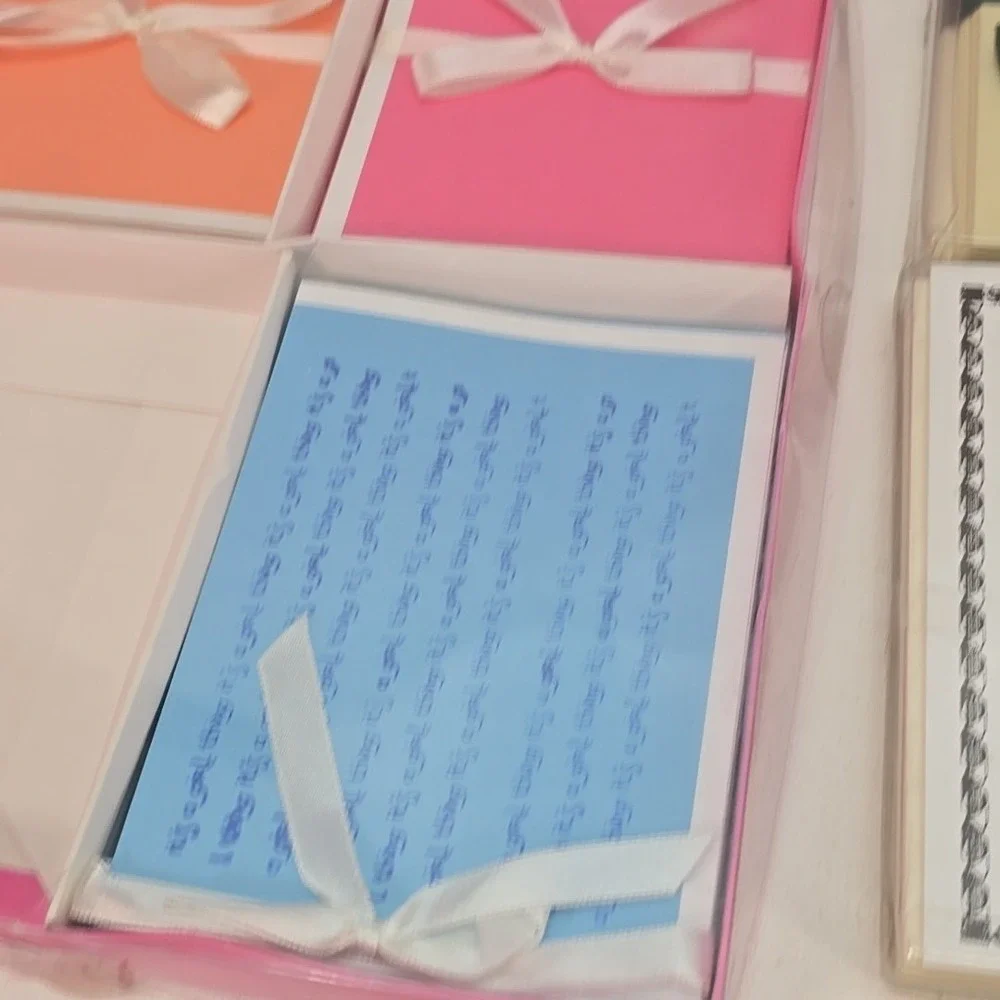 BowsArt 10 Blank Cards w/Envelopes &‎ Hand Tied Bows Lot Of 5 Packs
